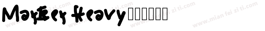 Marker Heavy字体转换